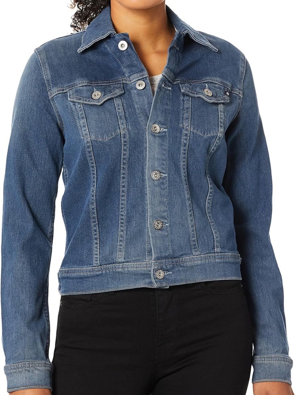 AG Adriano Goldschmied The Robyn Denim Jacket Medium Wash Size L